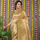 PARROT GREEN__Royal Rajgharana Sarees